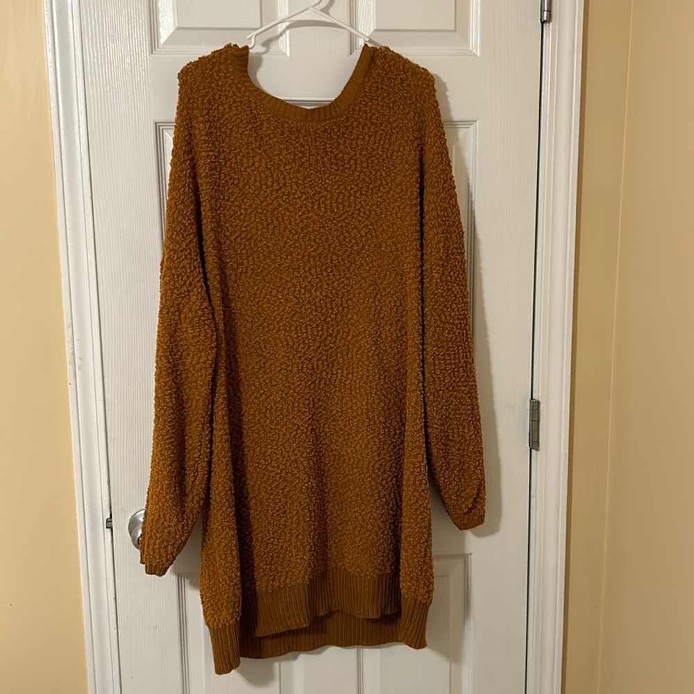 Brown Teddy Bear Oversized Sweater